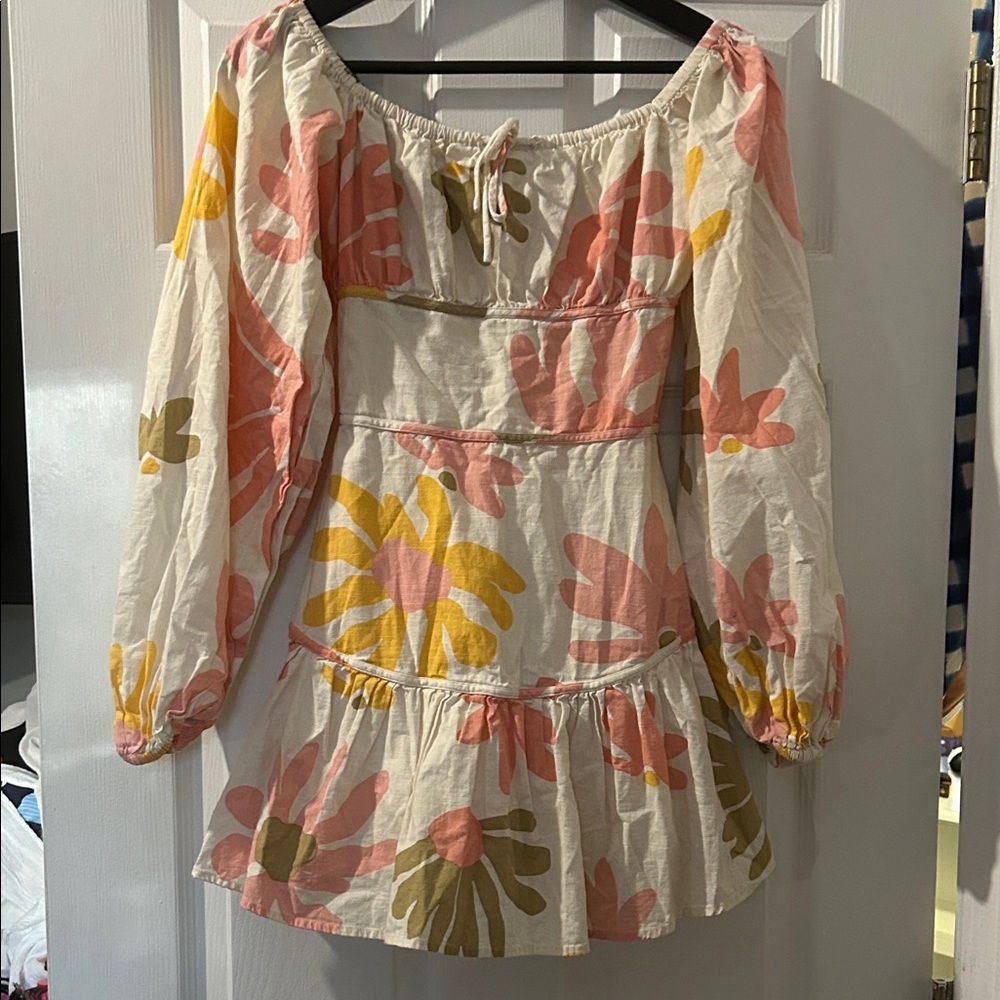Sabo Floral Off-Shoulder Dress